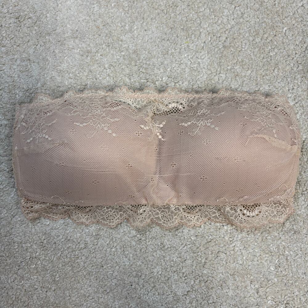Spanx Women's Undie-Tectable Better Bandeau Bra Lace Nude/Tan Size S